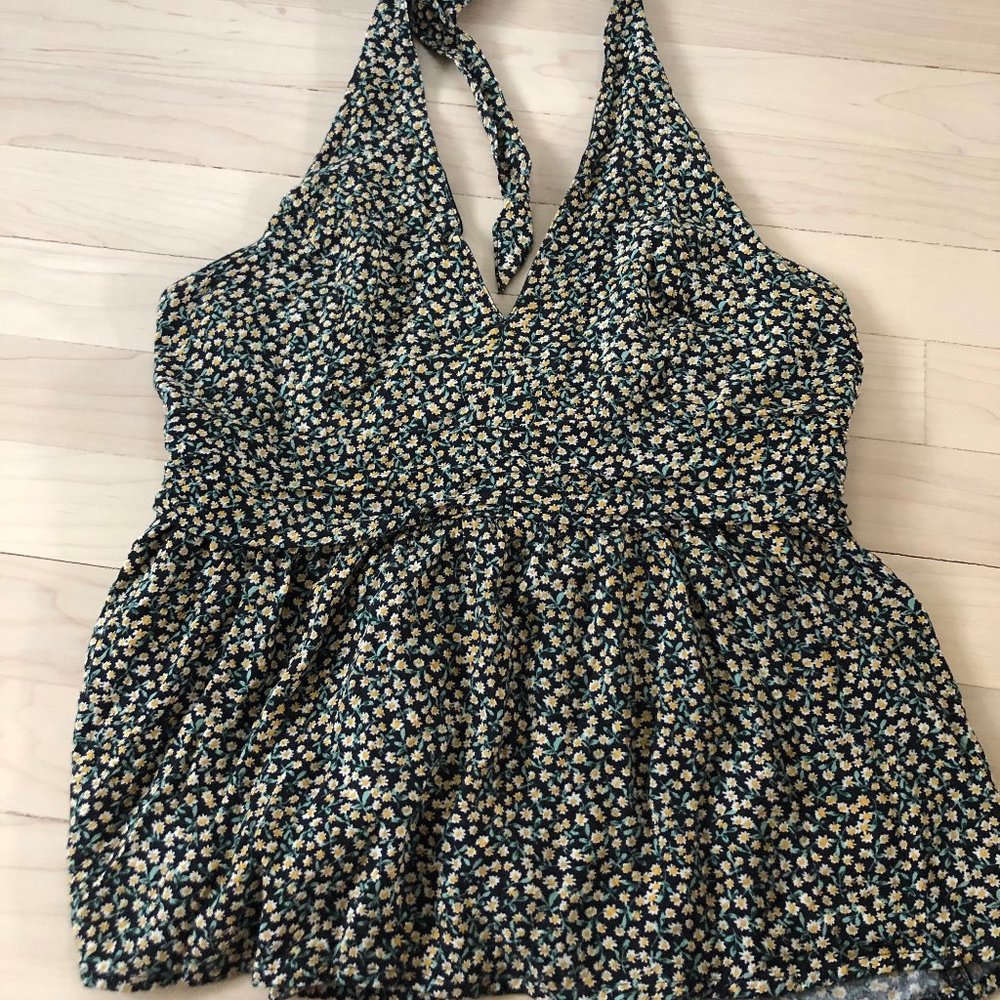 Daisy Halter Tank Top